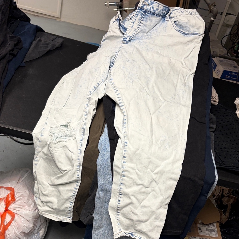 Light Blue Distressed Jeans